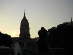 Plaza Congreso & Rodin Statue